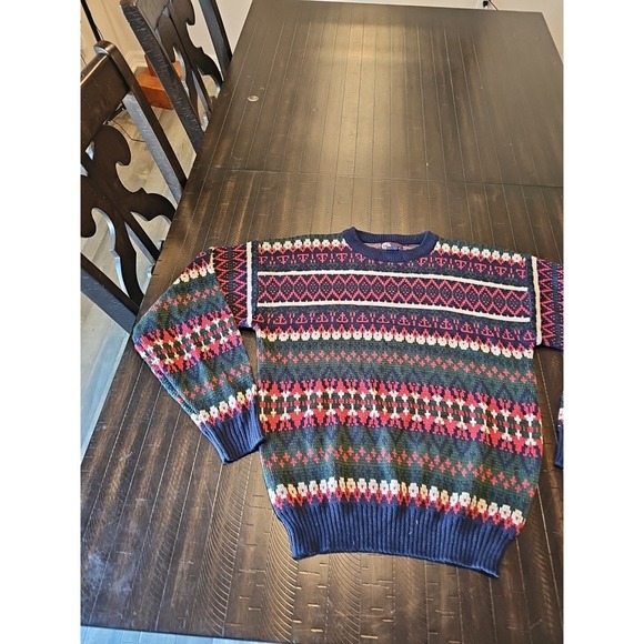 GFC Trading Company Other - Gfc Mens Multicolor Vtg Ski Acrylic Knit Sweater Pullover Winter Size Medium